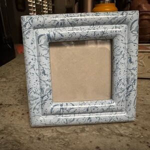 Simply Shabby Chic Blue and White Square Photo Frame
